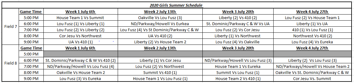 Schedules | St. Louis Lax